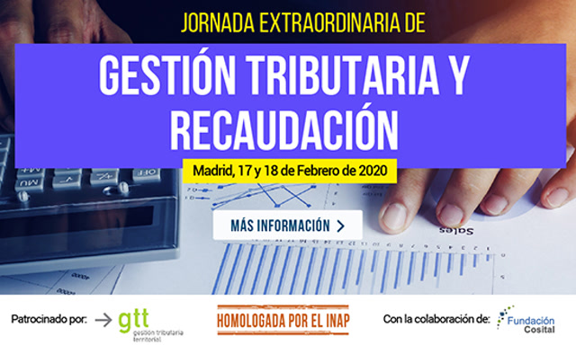 poster Jornada Gestión Tributaria y Recaudación 17 y 18 Febrero 2020